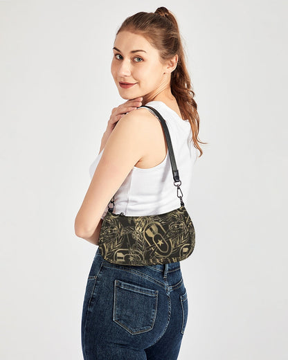 Print On Demand  - Petite Canvas Purse - "It's 5 o'clock Somewhere" (Tan)