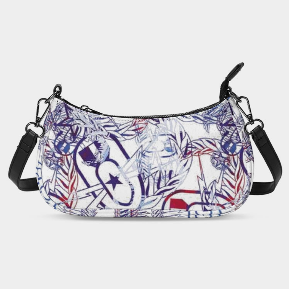 Print On Demand  - Petite Canvas Purse - "It's 5 o'clock Somewhere" (Red, White, & BOOM!)